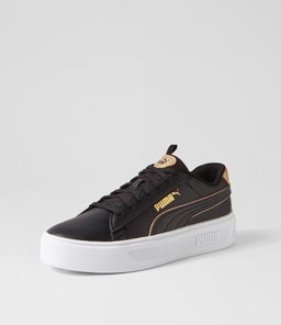 392504 SMASH PLAT V3 PM BLACK GOLD WHITE LEATHER
