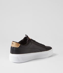 392504 SMASH PLAT V3 PM BLACK GOLD WHITE LEATHER