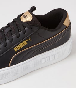 392504 SMASH PLAT V3 PM BLACK GOLD WHITE LEATHER