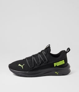 377671 SOFTRIDE ONE4ALL PM BLACK LIME DK GRAY MESH