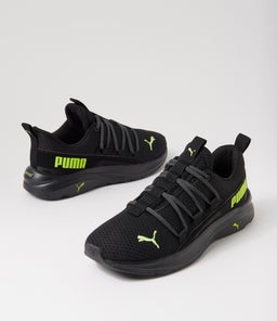 377671 SOFTRIDE ONE4ALL PM BLACK LIME DK GRAY MESH