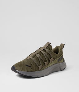 377671 SOFTRIDE ONE4ALL PM OLIVE DK GRAY BLACK MESH
