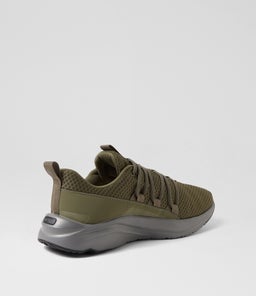 377671 SOFTRIDE ONE4ALL PM OLIVE DK GRAY BLACK MESH