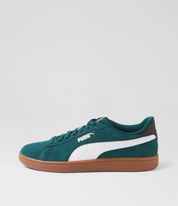 397484 PUMA SMASH 3 PM DARK MYRTLE WHITE GUM SMOOTH