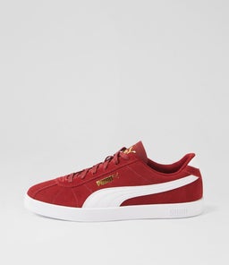 397444 PUMA CLUB II PM RED WHITE GOLD SMOOTH