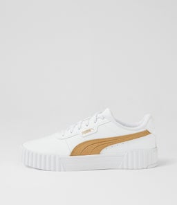 CARINA 3.0 AQUA METALLICS W PM WHITE LIGHT SAND GOLD LEATHER