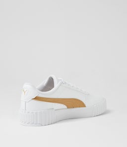 CARINA 3.0 AQUA METALLICS W PM WHITE LIGHT SAND GOLD LEATHER