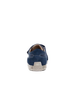 ASHLEY RB NAVY CANVAS LEATHER