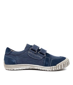 ASHLEY RB NAVY CANVAS LEATHER