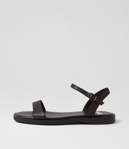 SANDAL ALL BLACK LEATHER