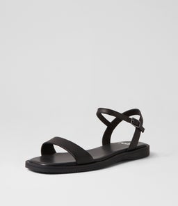 SANDAL ALL BLACK LEATHER