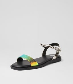 SANDAL SUNSET ZEBRA LEATHER PONY