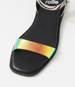 SANDAL SUNSET ZEBRA LEATHER PONY