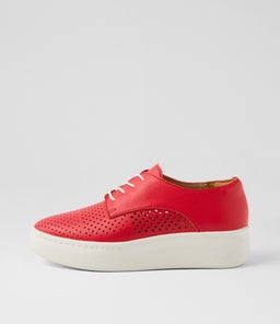 DERBY CITY PUNCH FIESTA RED LEATHER