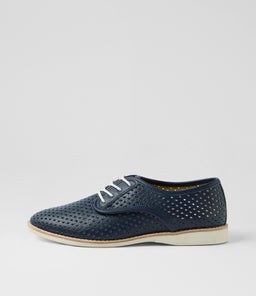 DERBY PUNCH NAVY TUMBLE LEATHER