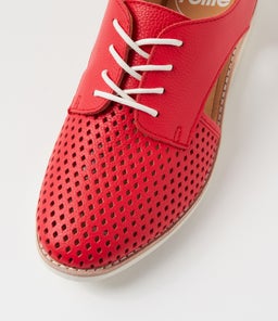 SIDECUT PUNCH FIESTA RED LEATHER