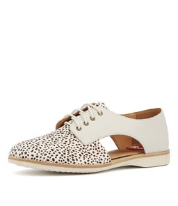 SIDECUT X SNOW LEOPARD WHITE LEATHER