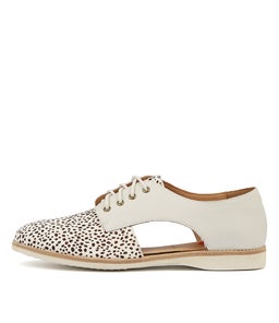 SIDECUT X SNOW LEOPARD WHITE LEATHER
