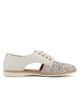 SIDECUT X SNOW LEOPARD WHITE LEATHER