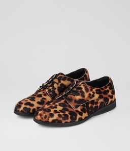 DERBY PRINT X DK CAMEL LEOPARD BLACK PONY