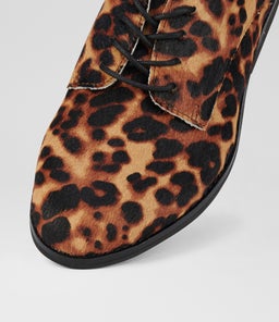 DERBY PRINT X DK CAMEL LEOPARD BLACK PONY
