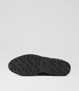 DERBY PRINT X DK CAMEL LEOPARD BLACK PONY