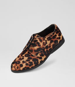DERBY PRINT X DK CAMEL LEOPARD BLACK PONY