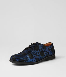 DERBY PRINT X BLACK BLUE MARBLE CHROME NUBUCK