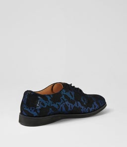 DERBY PRINT X BLACK BLUE MARBLE CHROME NUBUCK