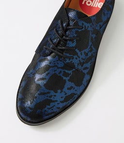 DERBY PRINT X BLACK BLUE MARBLE CHROME NUBUCK