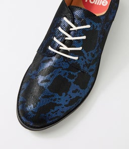 DERBY PRINT X BLACK BLUE MARBLE CHROME NUBUCK