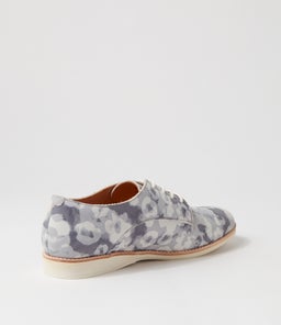 DERBY PRINT X GREY FLORAL NUBUCK