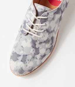 DERBY PRINT X GREY FLORAL NUBUCK