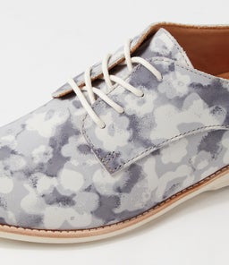 DERBY PRINT X GREY FLORAL NUBUCK