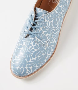 DERBY PRINT X STEEL BLUE FLOWER LEATHER