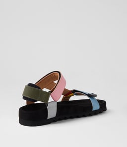 SANDAL TOOTH WEDGE RL CITRUS SPLASH LEATHER
