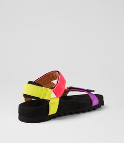 SANDAL TOOTH WEDGE RL NEON POP LEATHER