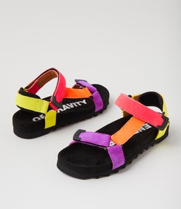 SANDAL TOOTH WEDGE RL NEON POP LEATHER