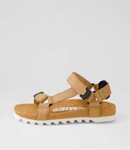 SANDAL TOOTH WEDGE RL SOFT TAN LEATHER