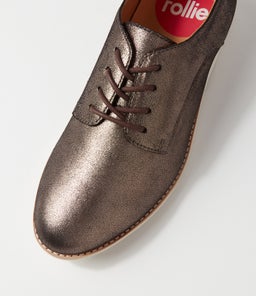 DERBY 3.0 RL DISTRESSED PEWTER LEATHER