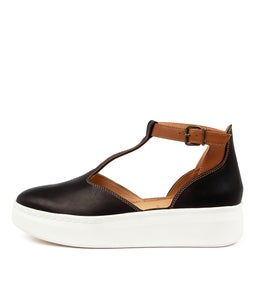 CITY T BAR RL BLACK TAN LEATHER