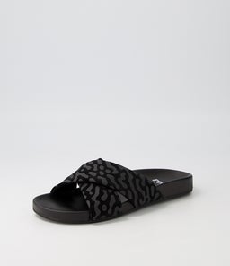 TIDE CROSS SLIDE RL BLACK TERRAIN SUEDE