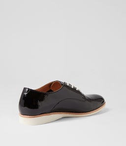DERBY SUPERSOFT RL CRINKLE BLACK PATENT PATENT LEATHER