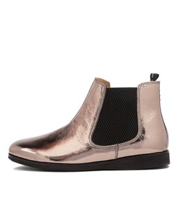 CHELSEA X RL PEWTER BLACK PATENT LEATHER