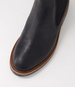 CHELSEA RISE BOOT RL VINTAGE BLACK LEATHER