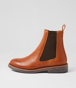 CHELSEA RISE BOOT RL VINTAGE TAN LEATHER
