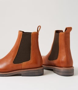 CHELSEA RISE BOOT RL VINTAGE TAN LEATHER