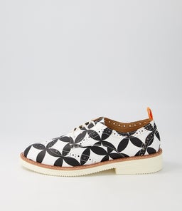 DERBY BROGUE RISE RL BOLD GEO LEATHER