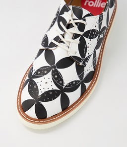 DERBY BROGUE RISE RL BOLD GEO LEATHER