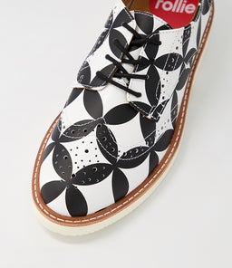 DERBY BROGUE RISE RL BOLD GEO LEATHER